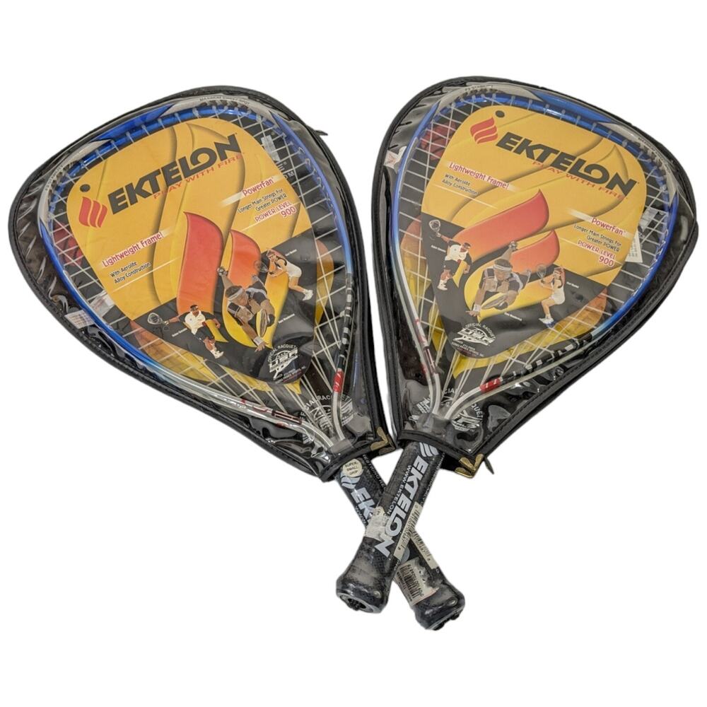 Racquetball Raquets Ektelon Powerfan Catalyst 2 Rackets Blue Super Small Grip SS